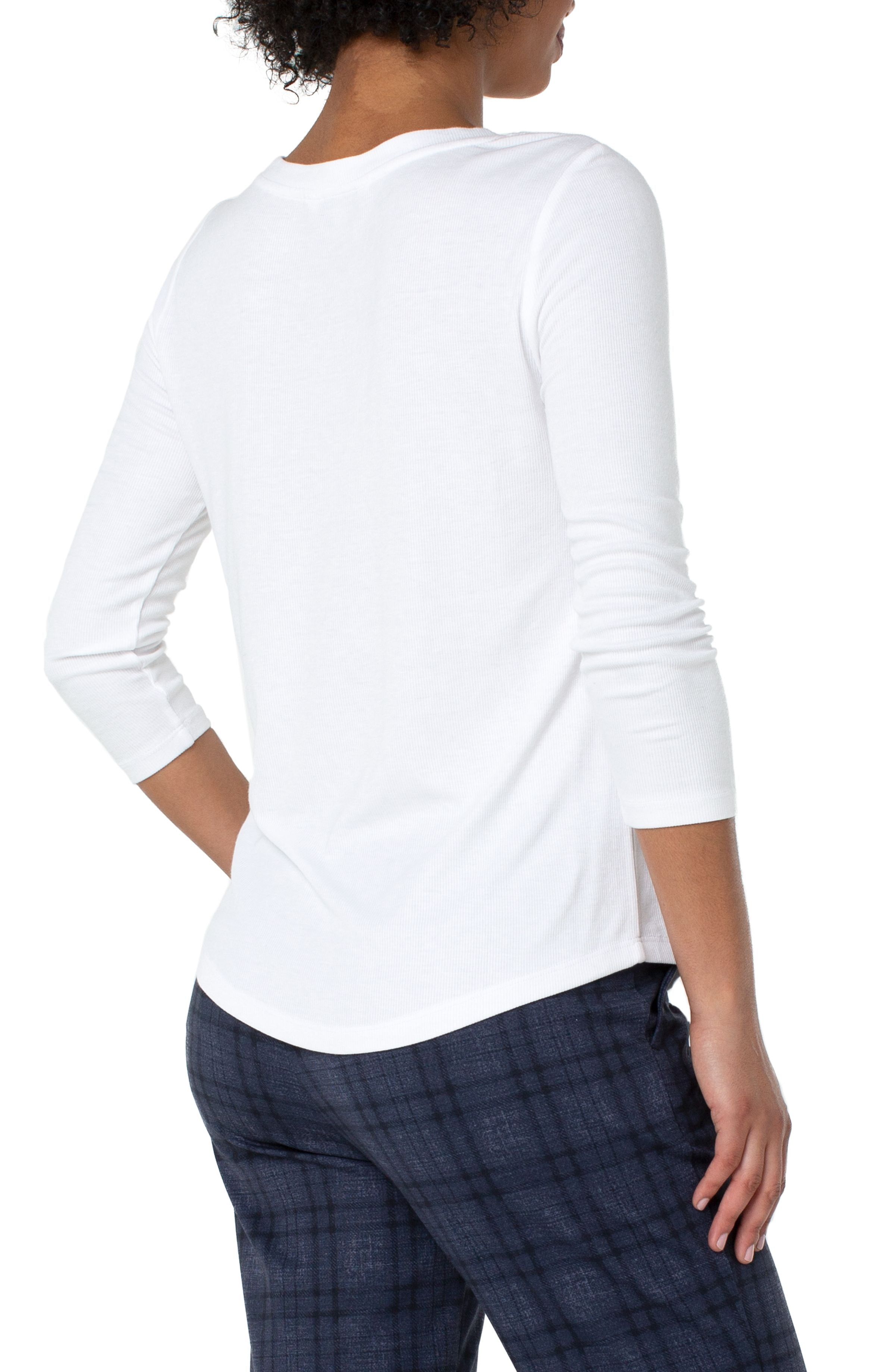 3/4 SLEEVE KNIT TEE sold by Liverpool Jeans Company product image thumbnail 2