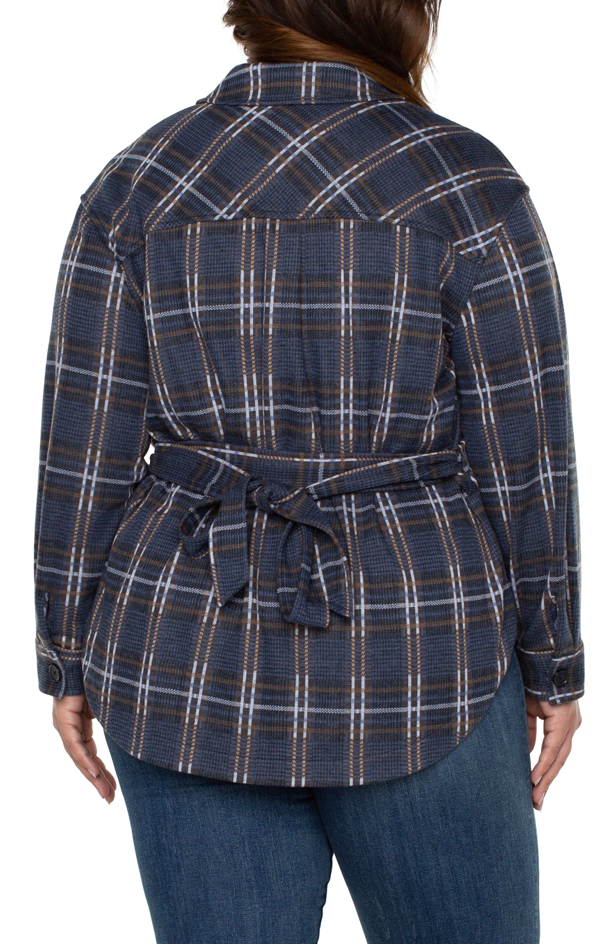 BELTED SHIRT JACKET sold by Liverpool Jeans Company product image thumbnail 3