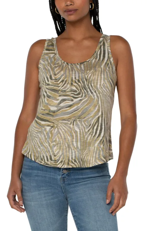 SCOOP NECK SLUB KNIT TANK sold by Liverpool Jeans Company