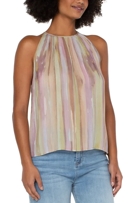 MOCK NECK HALTER TOP sold by Liverpool Jeans Company