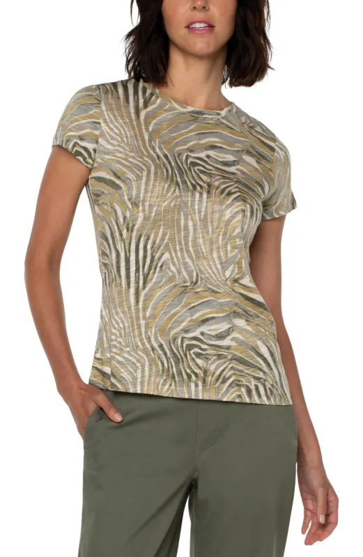 SLIM FIT CREW NECK SLUB KNIT TEE sold by Liverpool Jeans Company