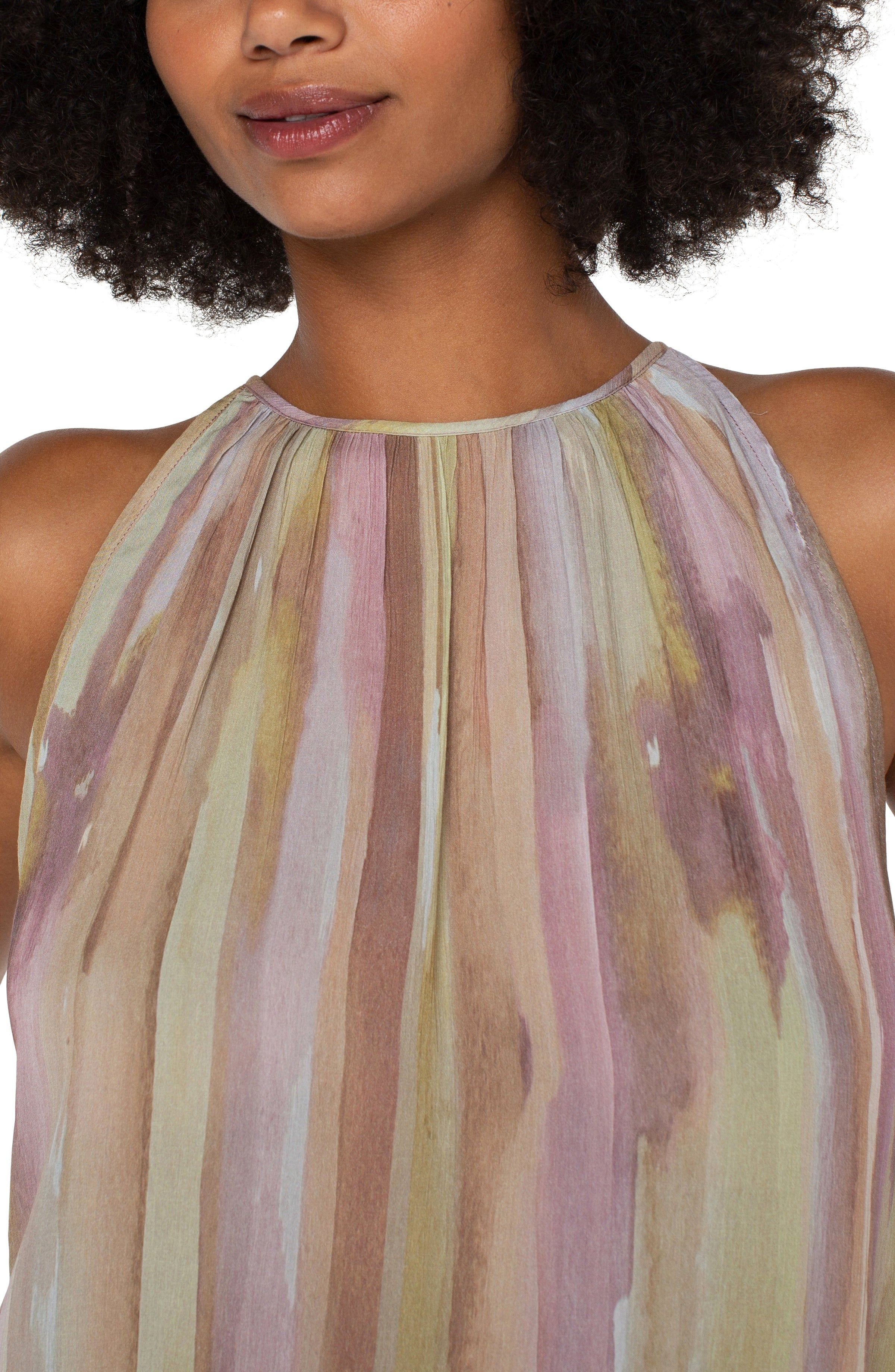 MOCK NECK HALTER TOP sold by Liverpool Jeans Company product image thumbnail 3