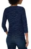 SQUARE NECK 3/4 SLEEVE KNIT TOP sold by Liverpool Jeans Company