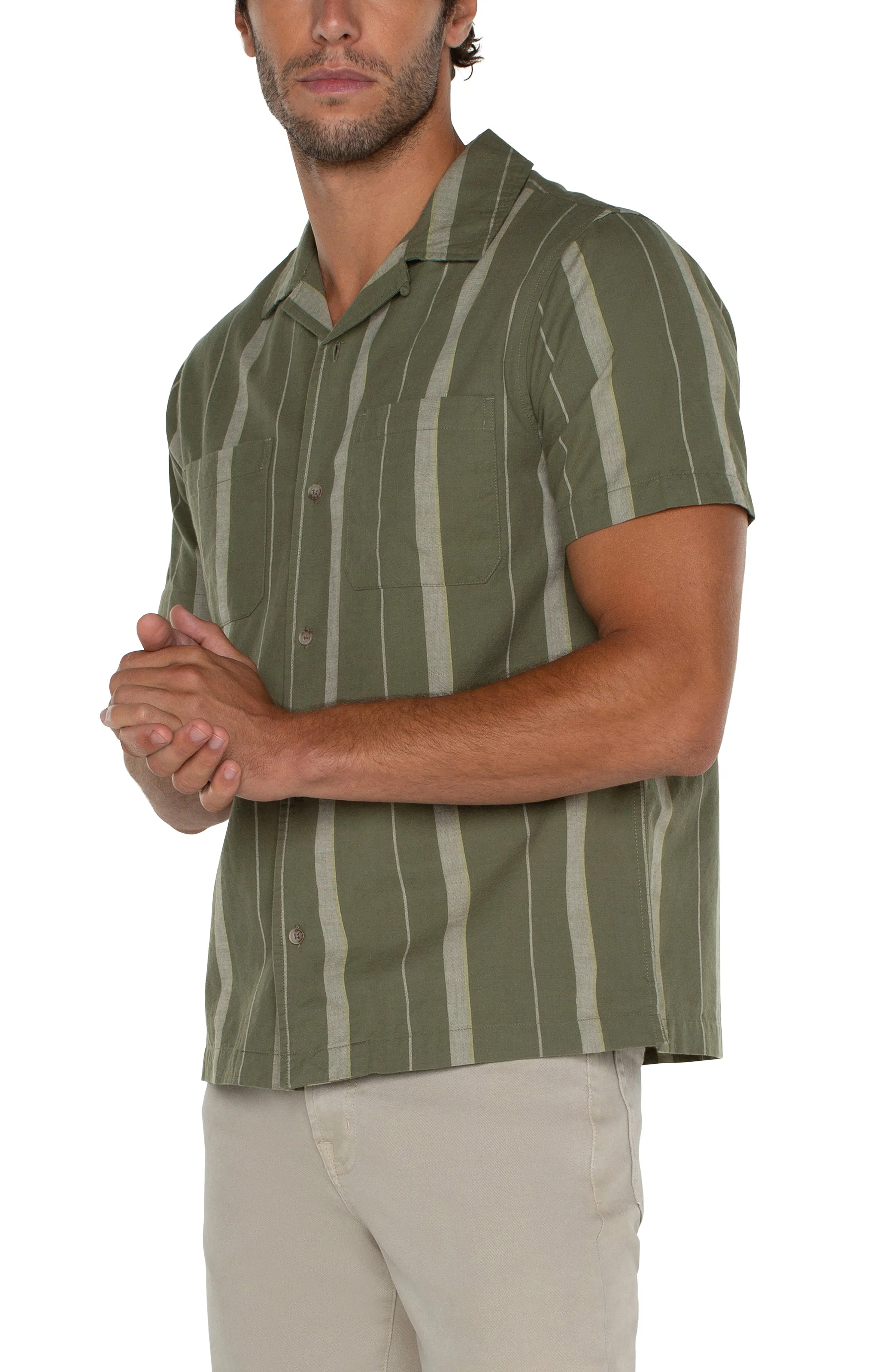 SHORT SLEEVE CAMP SHIRT sold by Liverpool Jeans Company product image thumbnail 4