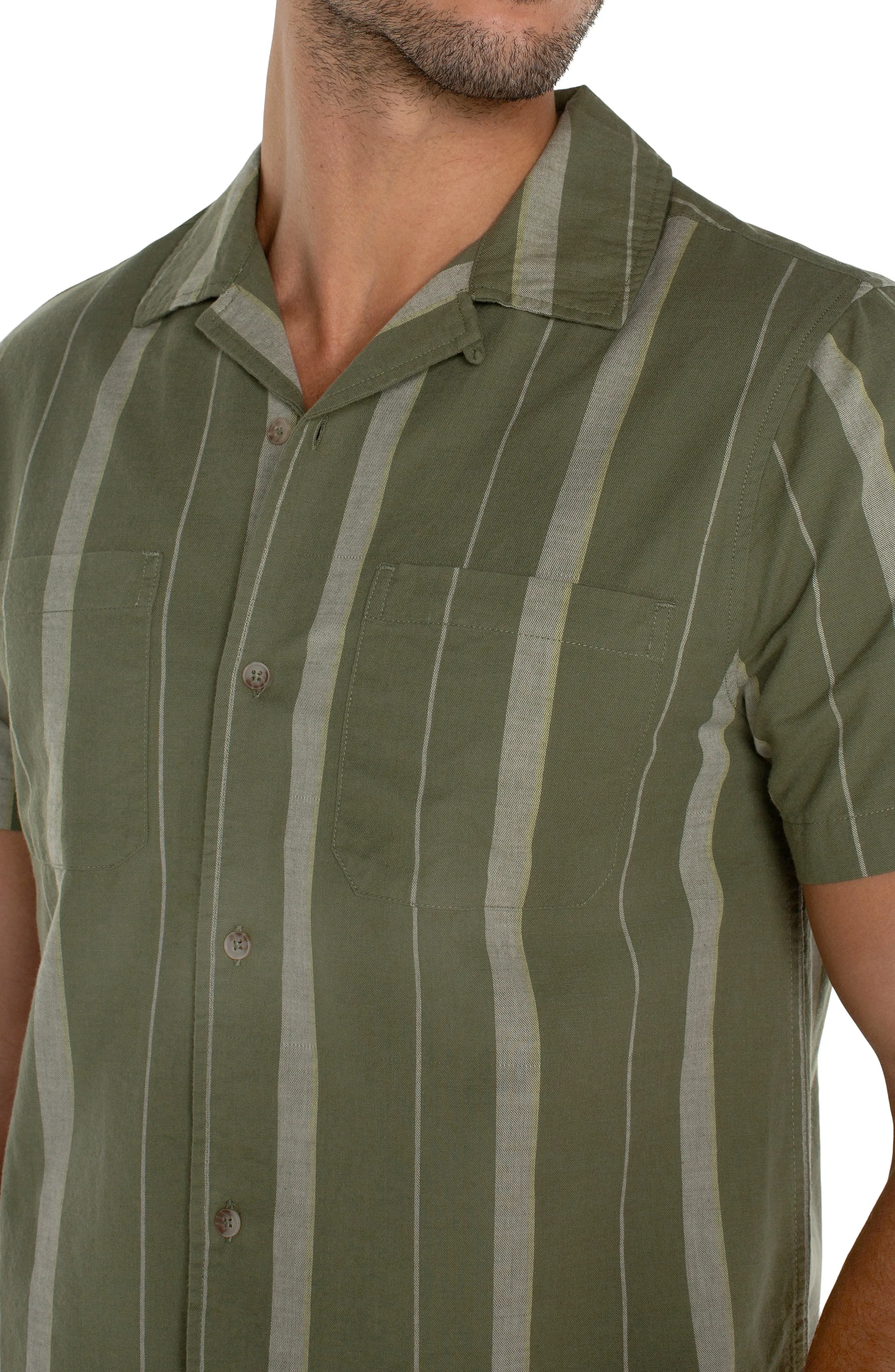 SHORT SLEEVE CAMP SHIRT sold by Liverpool Jeans Company product image thumbnail 3