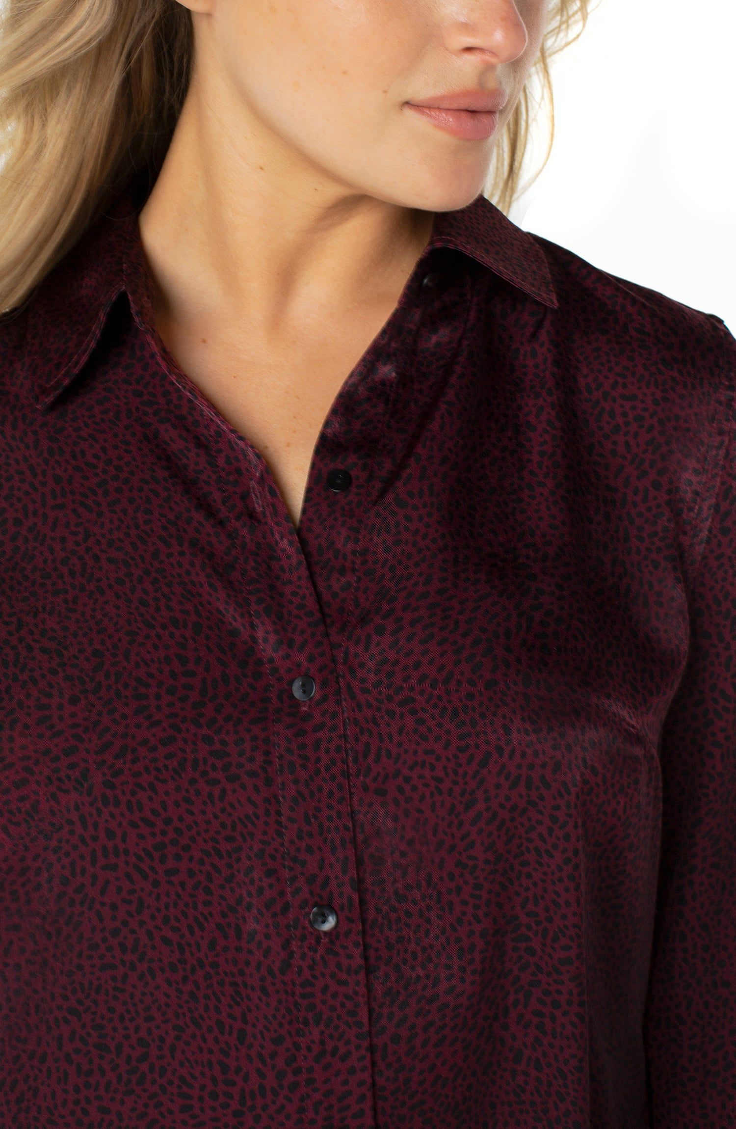 BUTTON UP WOVEN BLOUSE sold by Liverpool Jeans Company product image thumbnail 3