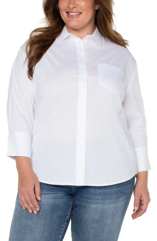 OVERSIZED CLASSIC BUTTON DOWN sold by Liverpool Jeans Company