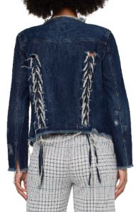 LACE UP DENIM JACKET sold by Liverpool Jeans Company