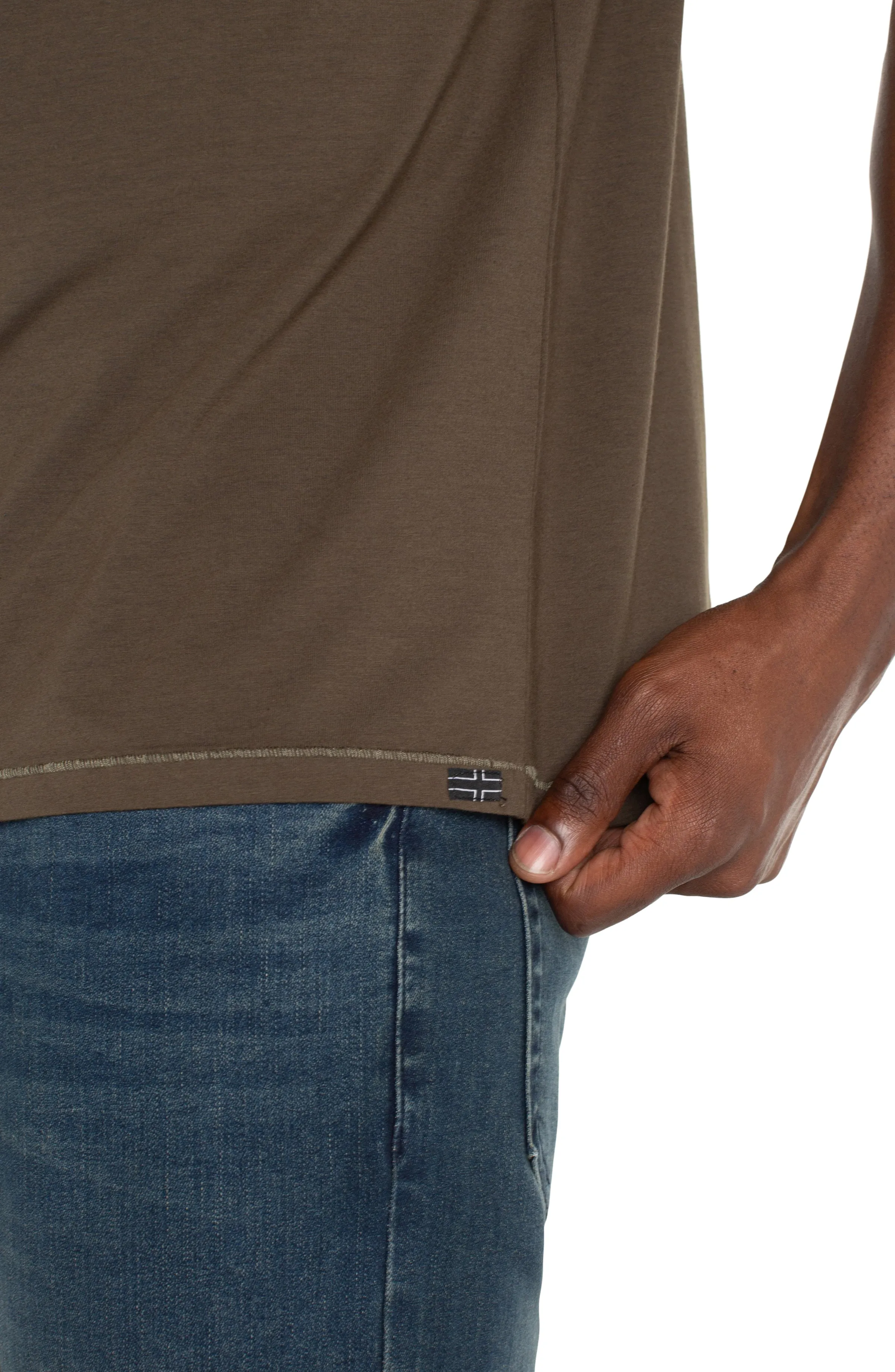 SHORT SLEEVE CREW NECK TEE sold by Liverpool Jeans Company product image thumbnail 3