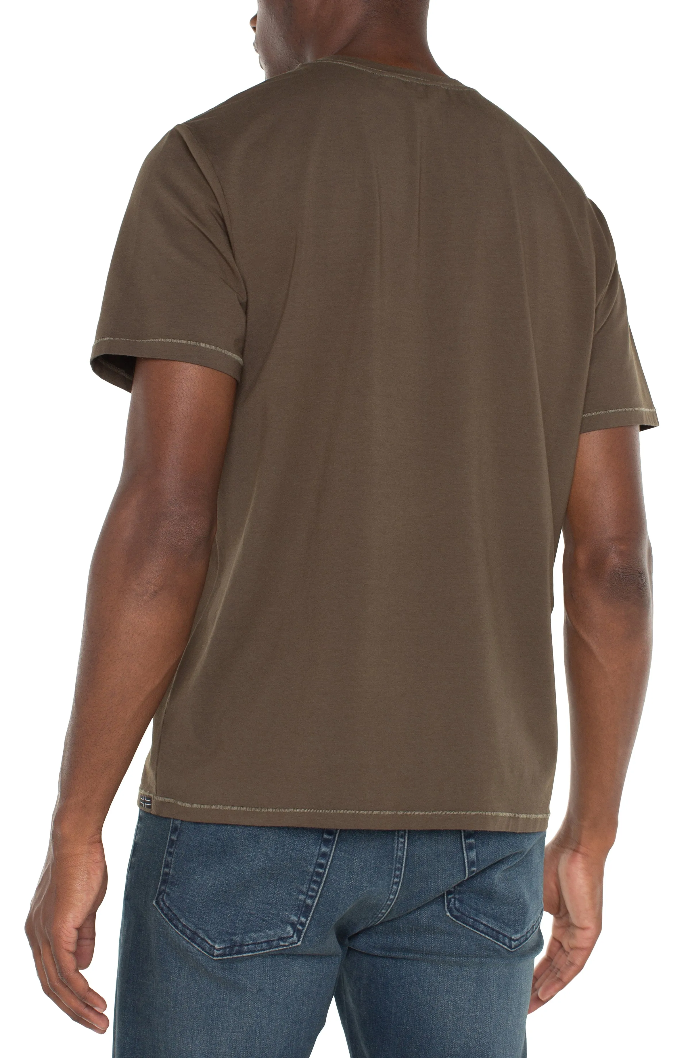 SHORT SLEEVE CREW NECK TEE sold by Liverpool Jeans Company product image thumbnail 2