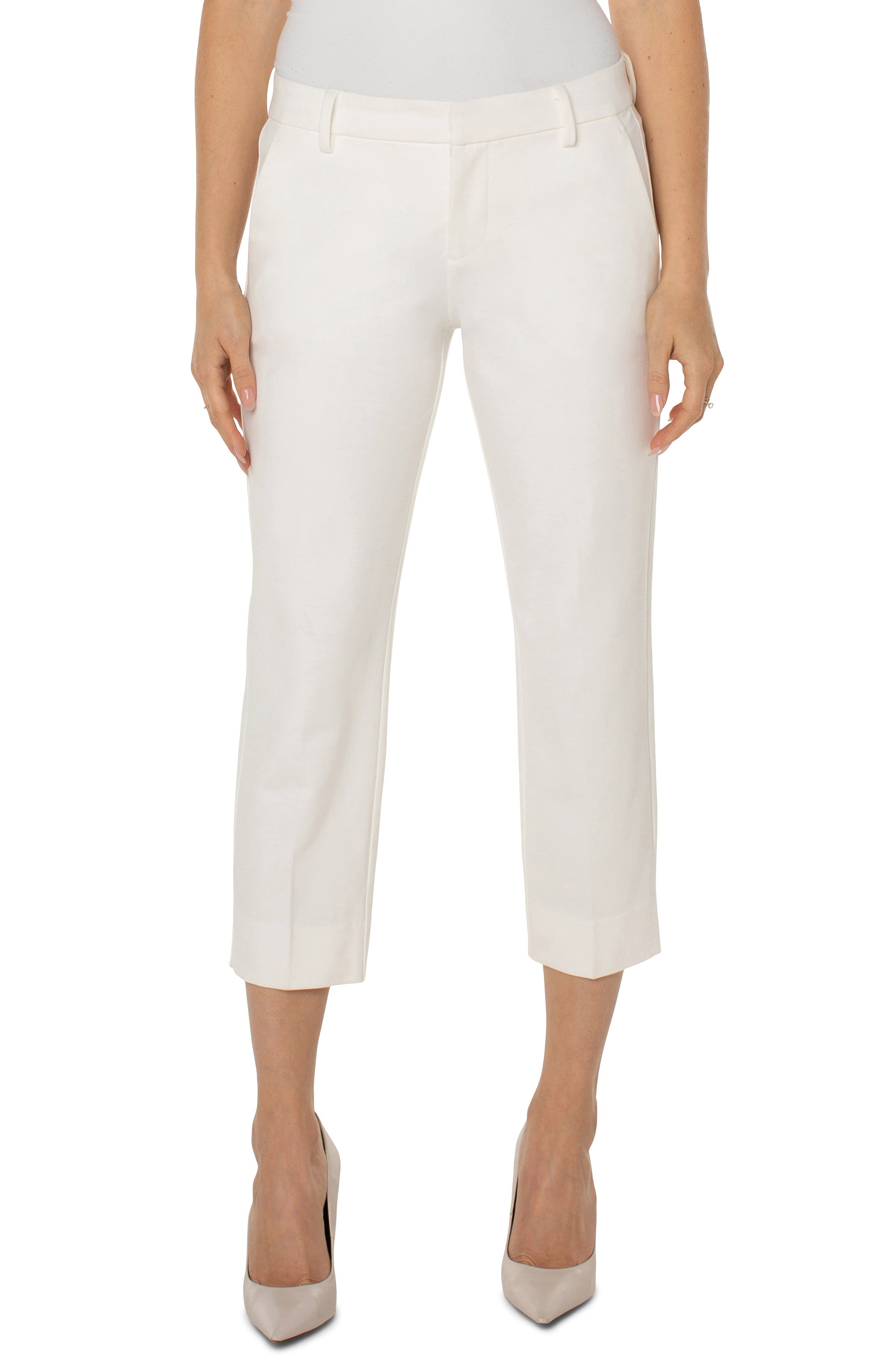 KELSEY CROP TROUSER WITH SIDE SLIT sold by Liverpool Jeans Company product image thumbnail 3