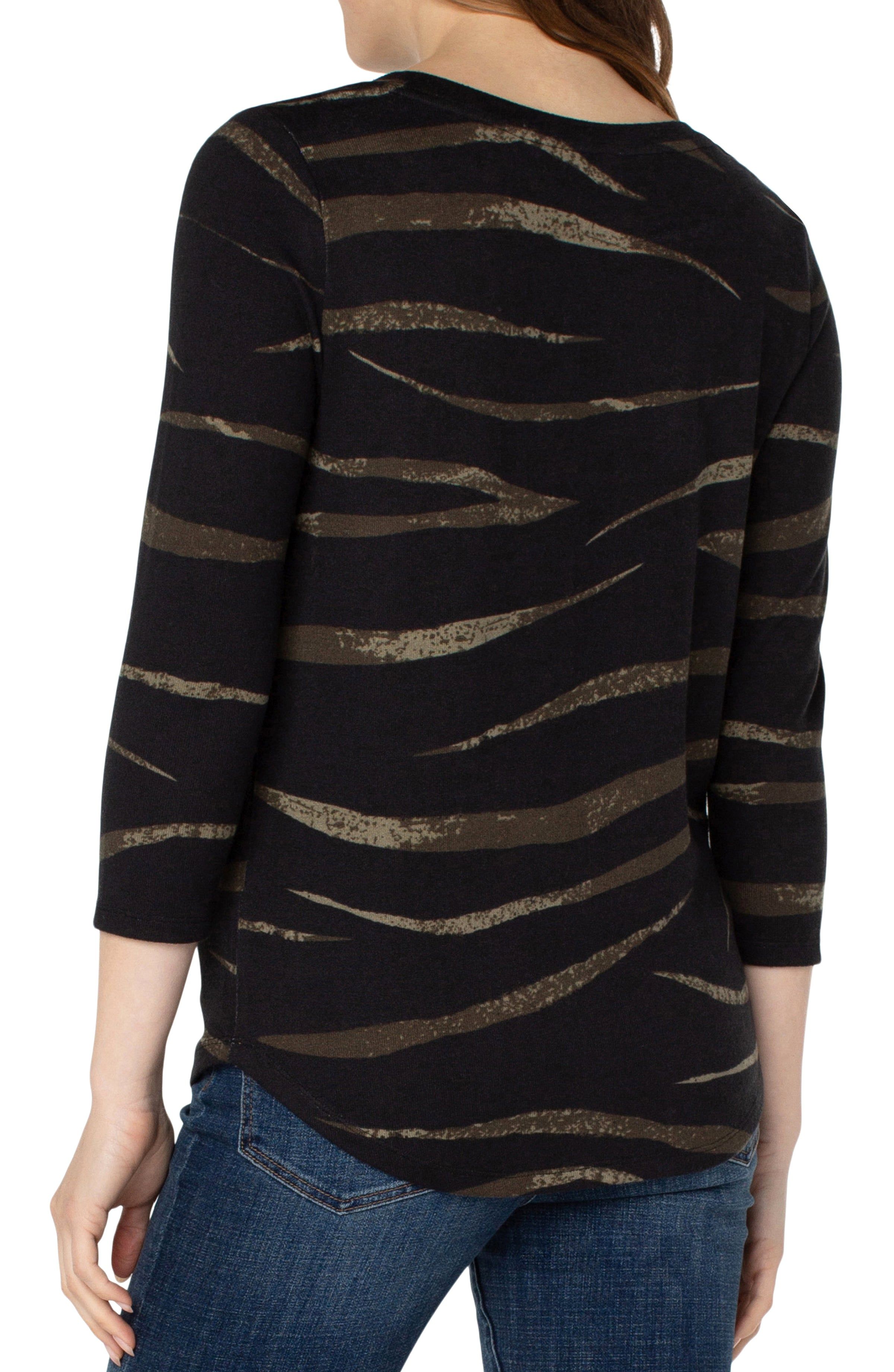 3/4 SLEEVE KNIT TEE sold by Liverpool Jeans Company product image thumbnail 4