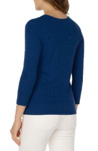 SQUARE NECK 3/4 SLEEVE RIB KNIT TOP sold by Liverpool Jeans Company