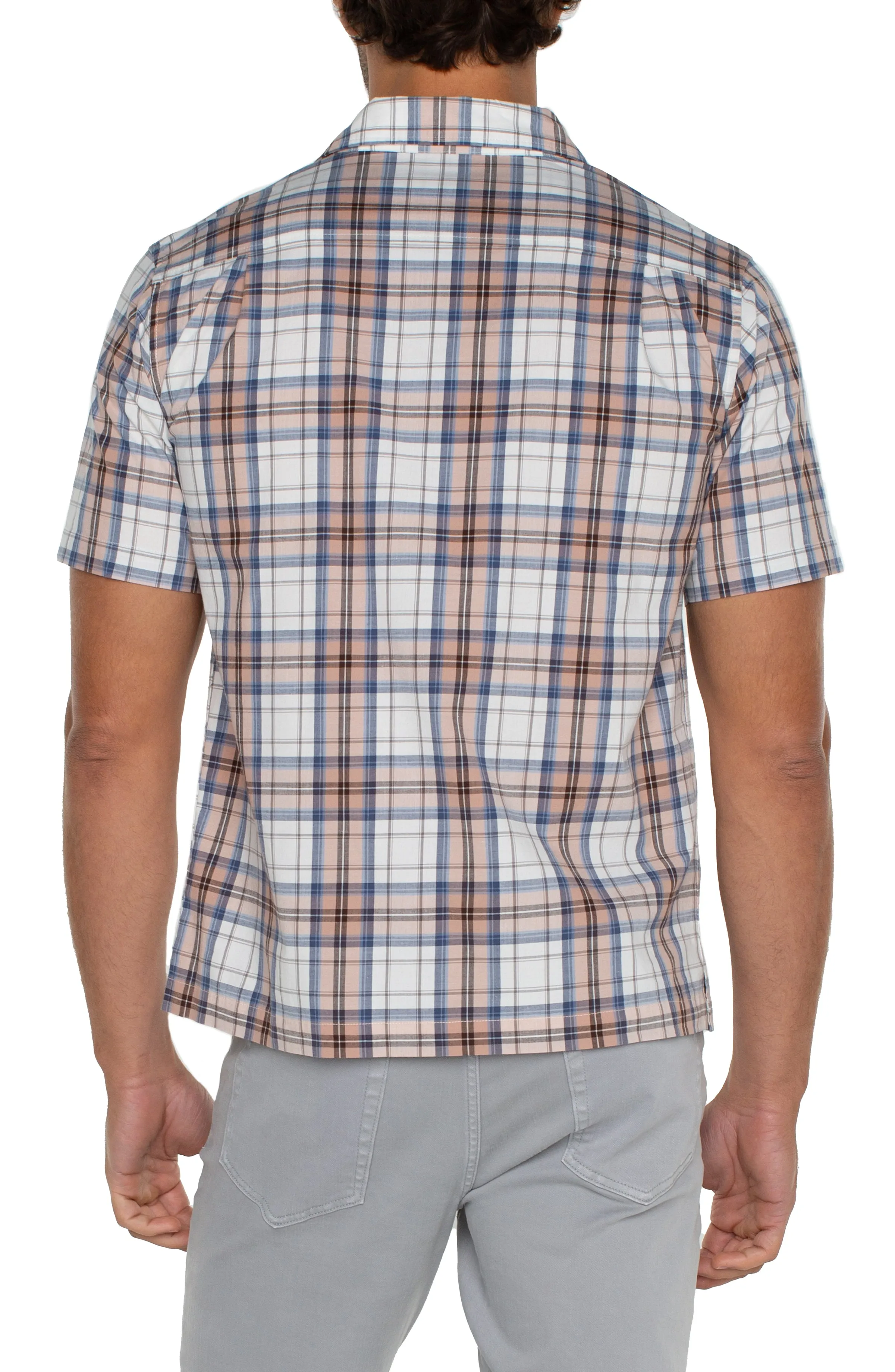 BUTTON UP SHORT SLEEVE SHIRT sold by Liverpool Jeans Company product image thumbnail 2
