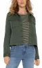 TRUCKER JACKET WITH PEPLUM HEM sold by Liverpool Jeans Company