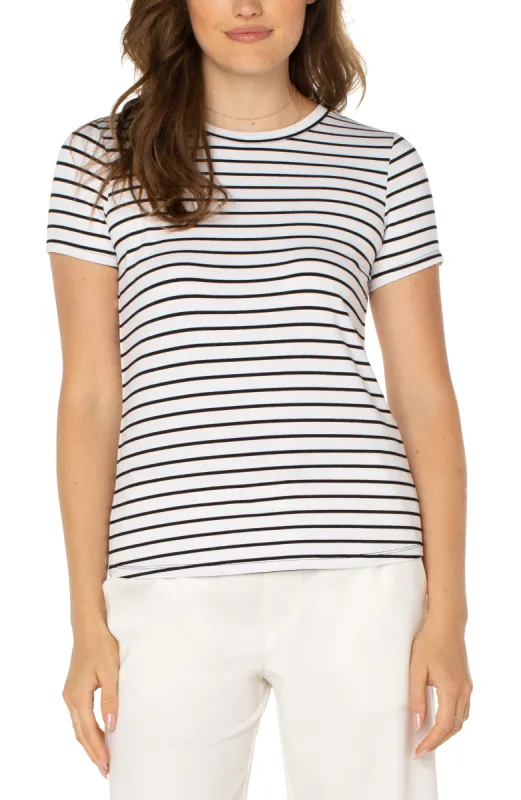 PETITE SLIM FIT CREW NECK KNIT TEE sold by Liverpool Jeans Company