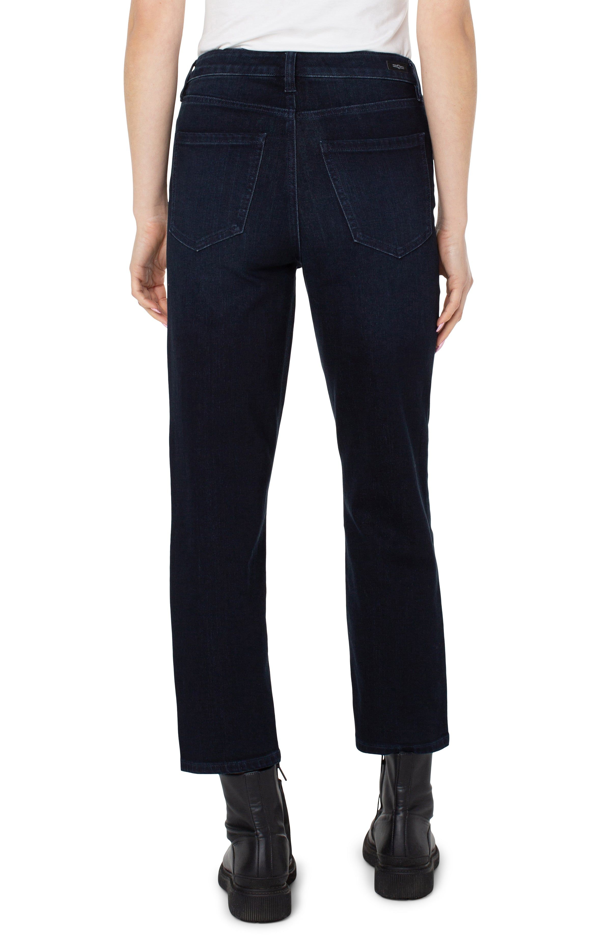 KENNEDY CROP HI-RISE WITH EXPOSED BUTTON FLY sold by Liverpool Jeans Company product image thumbnail 2
