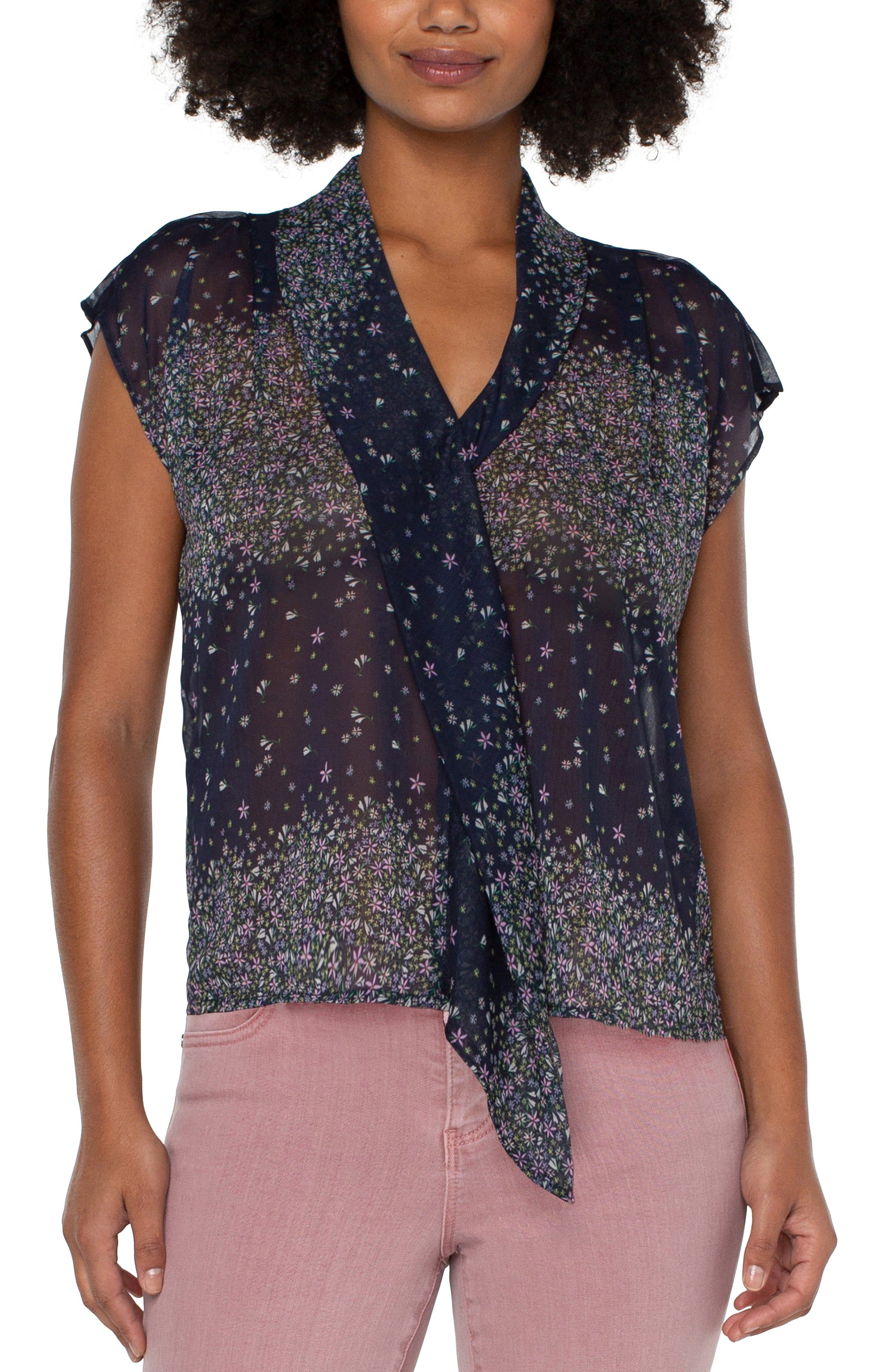 FLUTTER SLEEVE BLOUSE sold by Liverpool Jeans Company