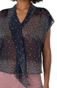 FLUTTER SLEEVE BLOUSE sold by Liverpool Jeans Company