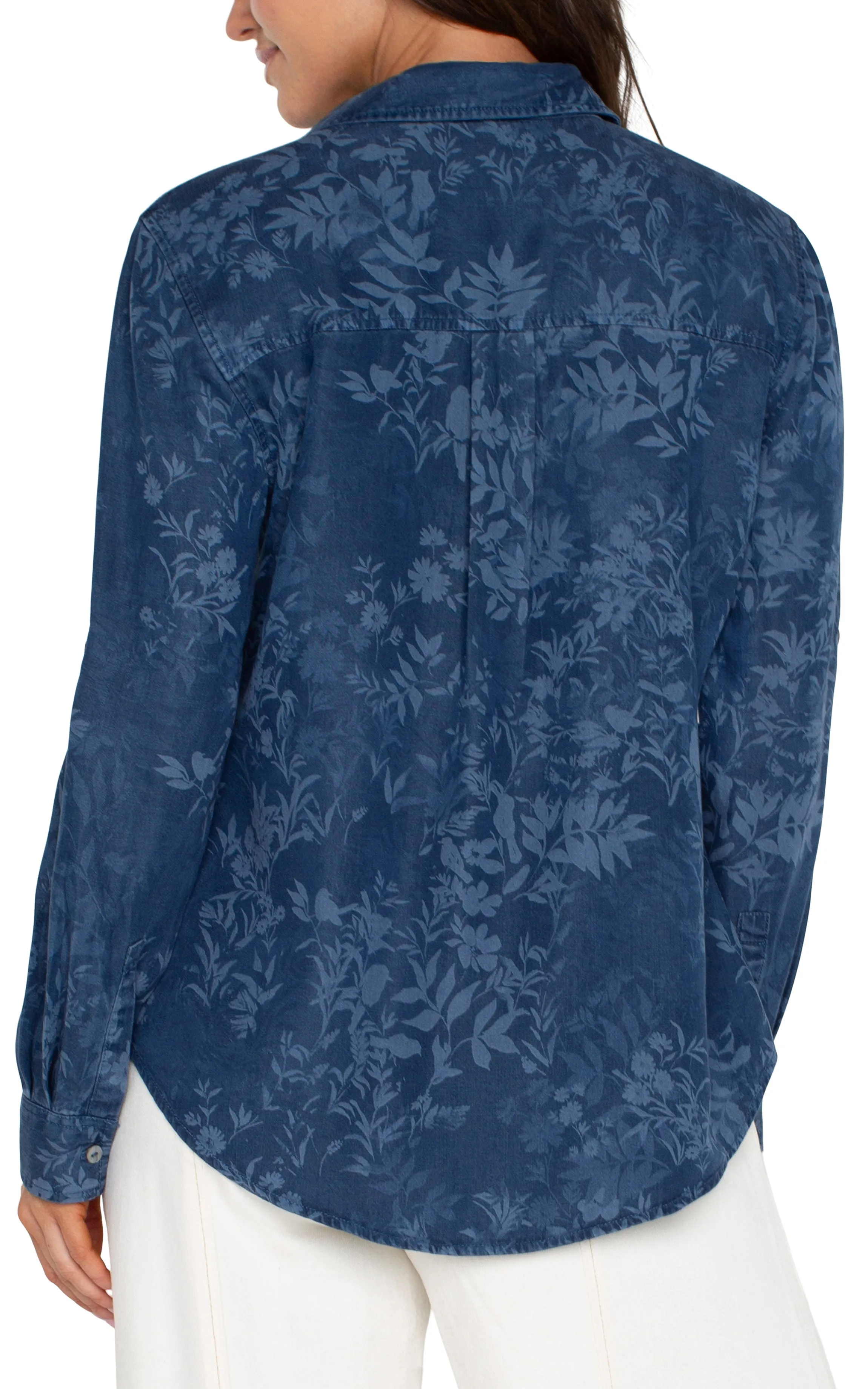ROLLED SLEEVE BUTTON DOWN SHIRT sold by Liverpool Jeans Company product image thumbnail 2