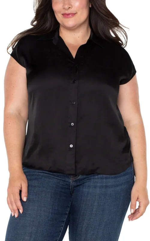 BUTTON FRONT DOLMAN SLEEVE BLOUSE made by Liverpool Jeans Company