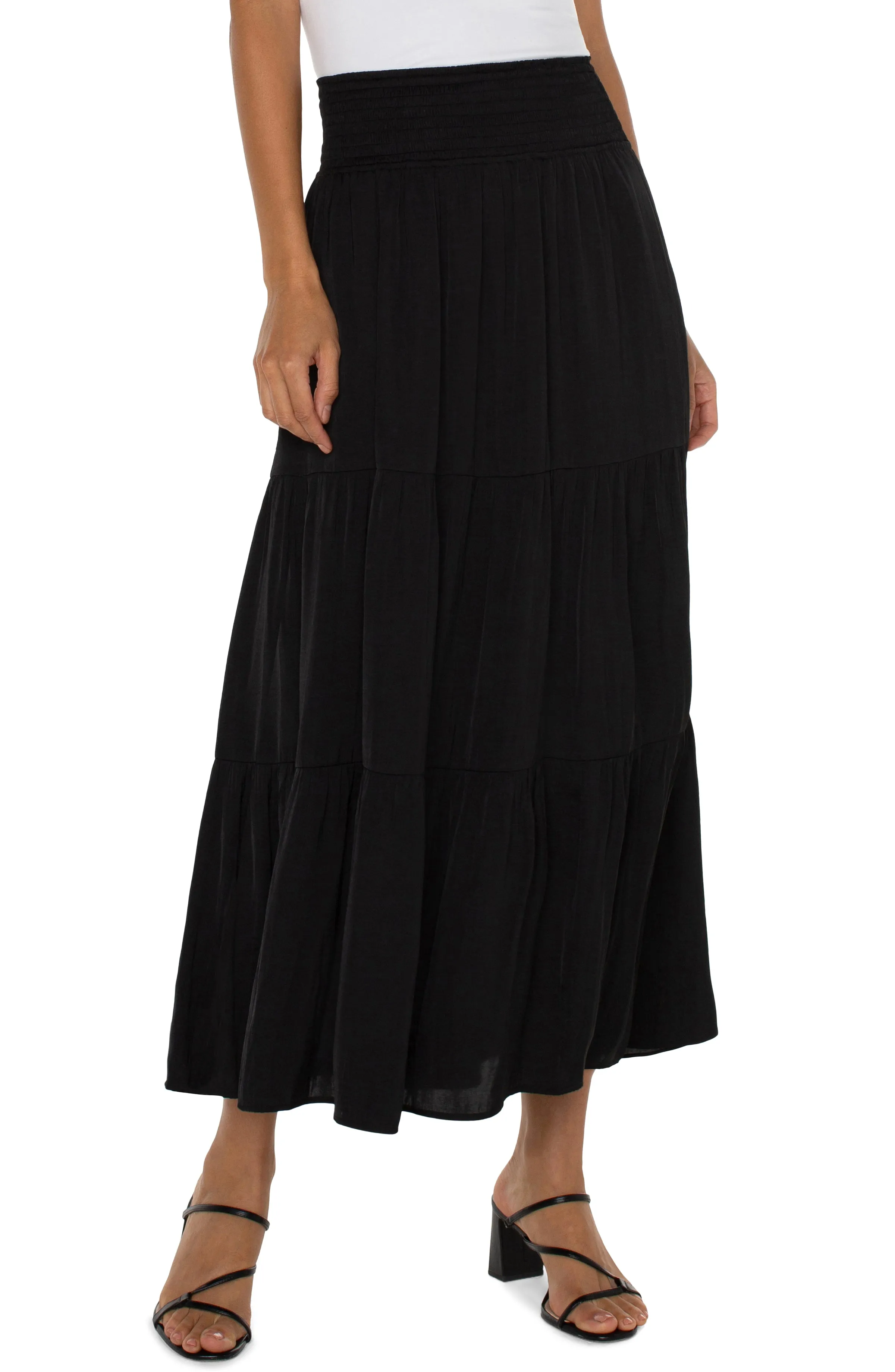WOVEN MAXI SKIRT sold by Liverpool Jeans Company