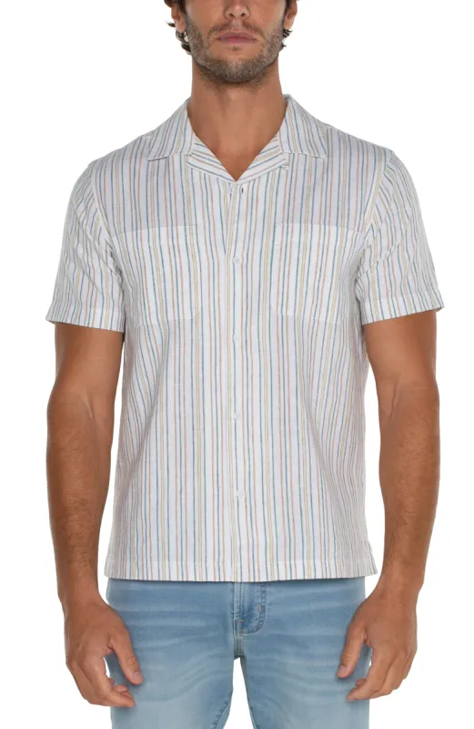 SHORT SLEEVE CAMP SHIRT sold by Liverpool Jeans Company