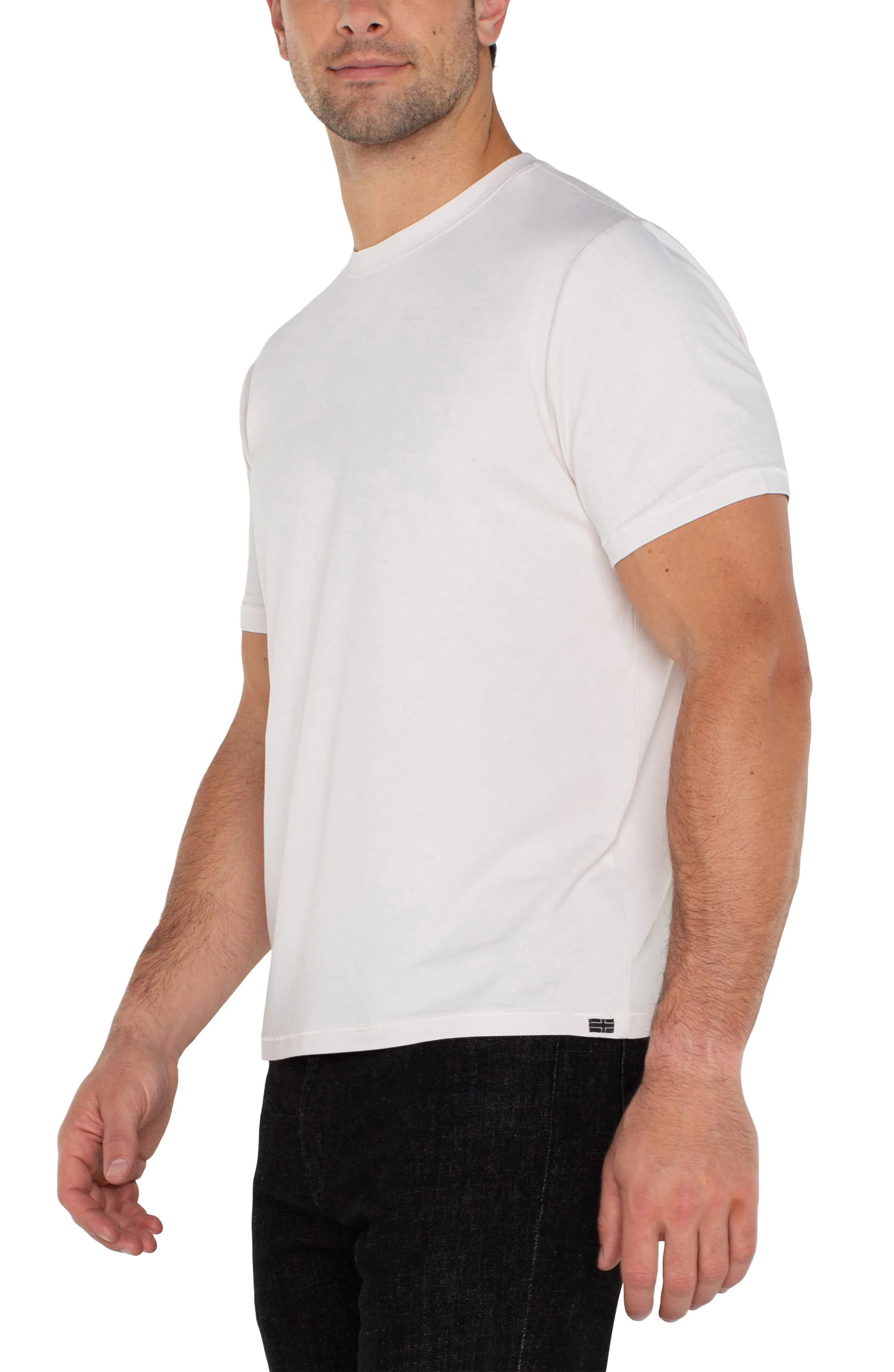 SHORT SLEEVE CREW NECK TEE sold by Liverpool Jeans Company product image thumbnail 4