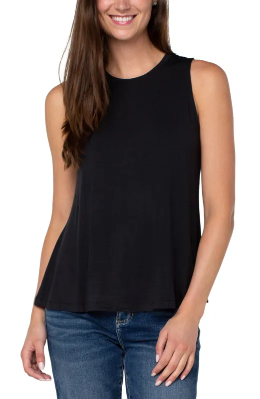 PETITE SLEEVELESS SCOOP NECK TANK sold by Liverpool Jeans Company