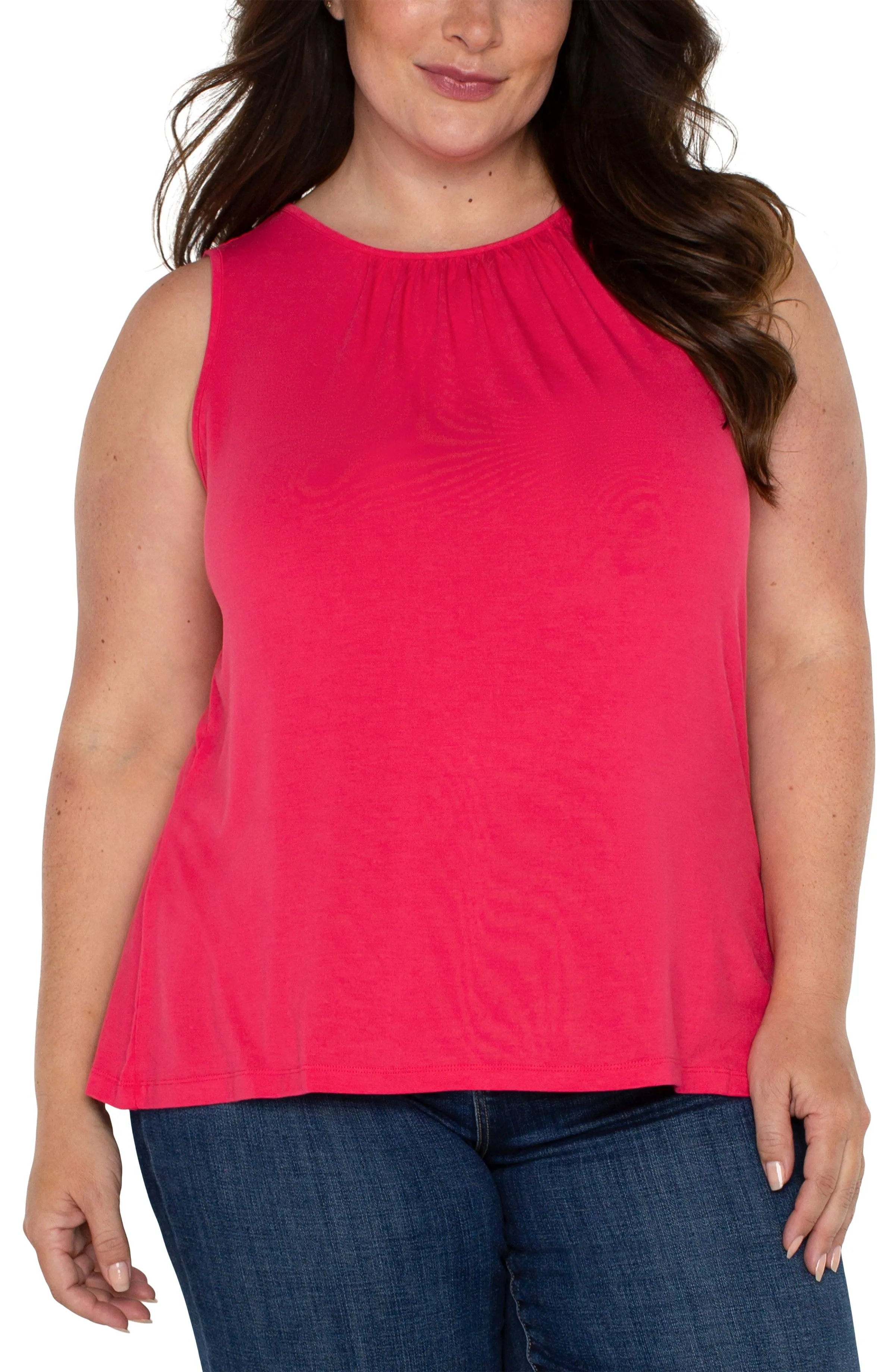 A-LINE SLEEVELESS KNIT TOP sold by Liverpool Jeans Company