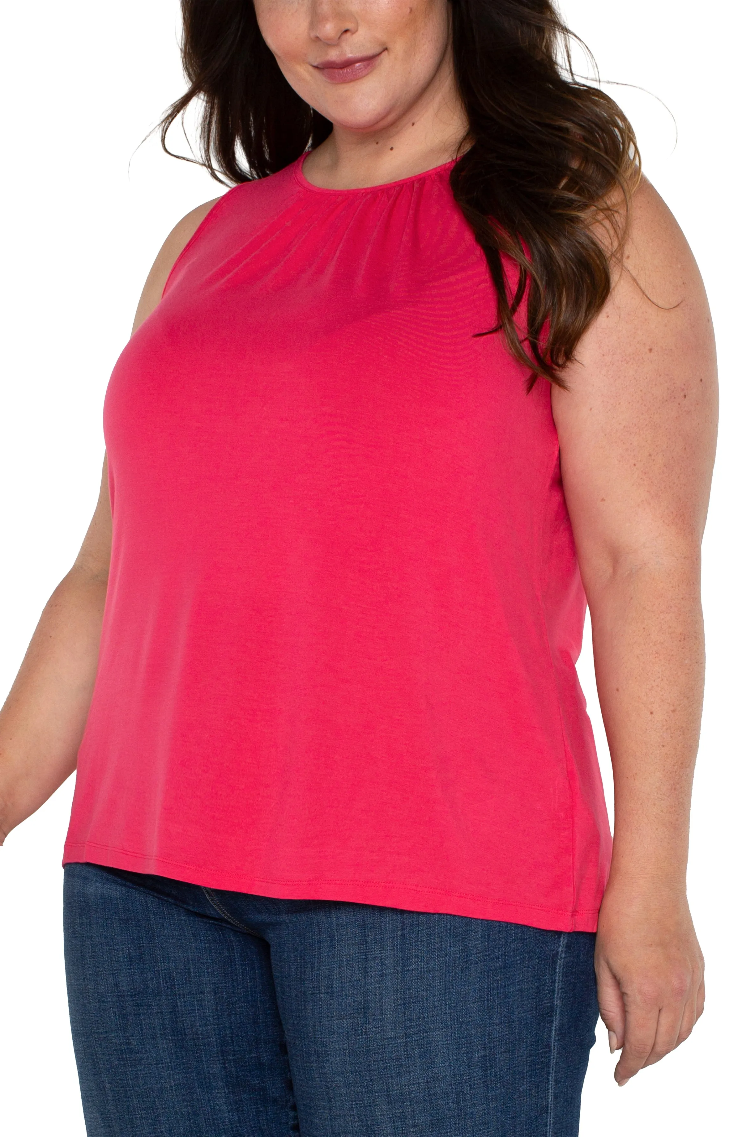 A-LINE SLEEVELESS KNIT TOP sold by Liverpool Jeans Company product image thumbnail 4