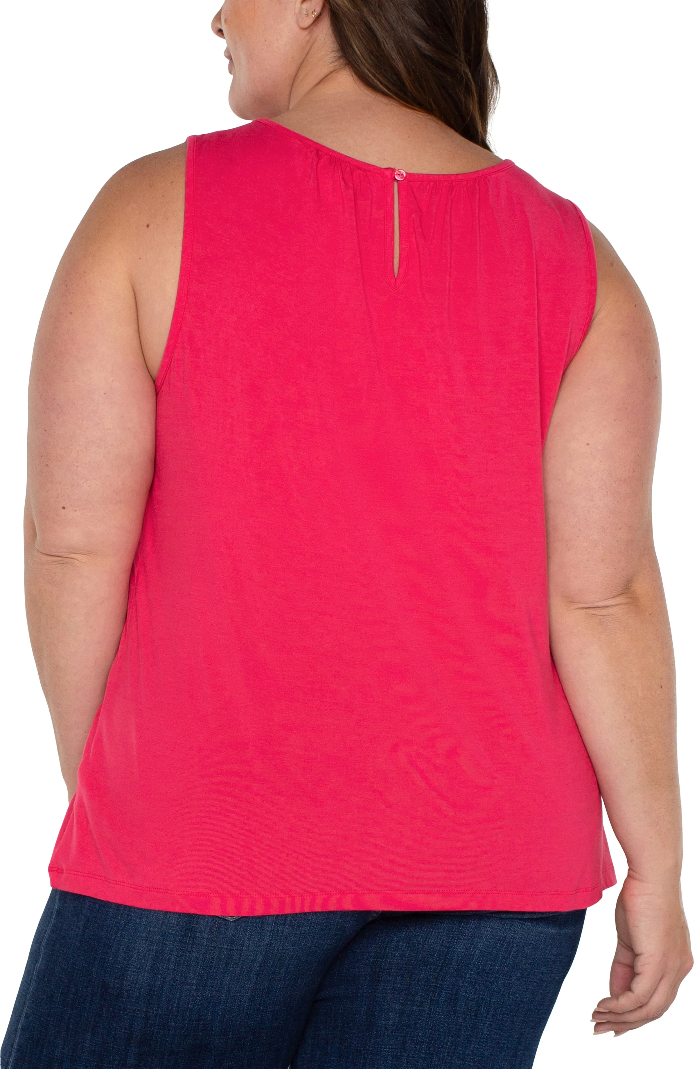 A-LINE SLEEVELESS KNIT TOP sold by Liverpool Jeans Company product image thumbnail 2
