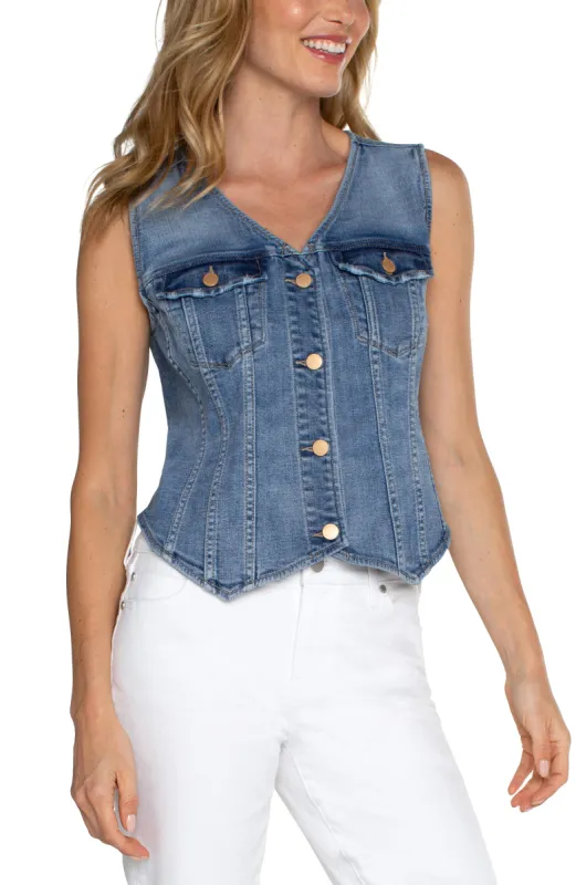 ECO TRUCKER VEST sold by Liverpool Jeans Company