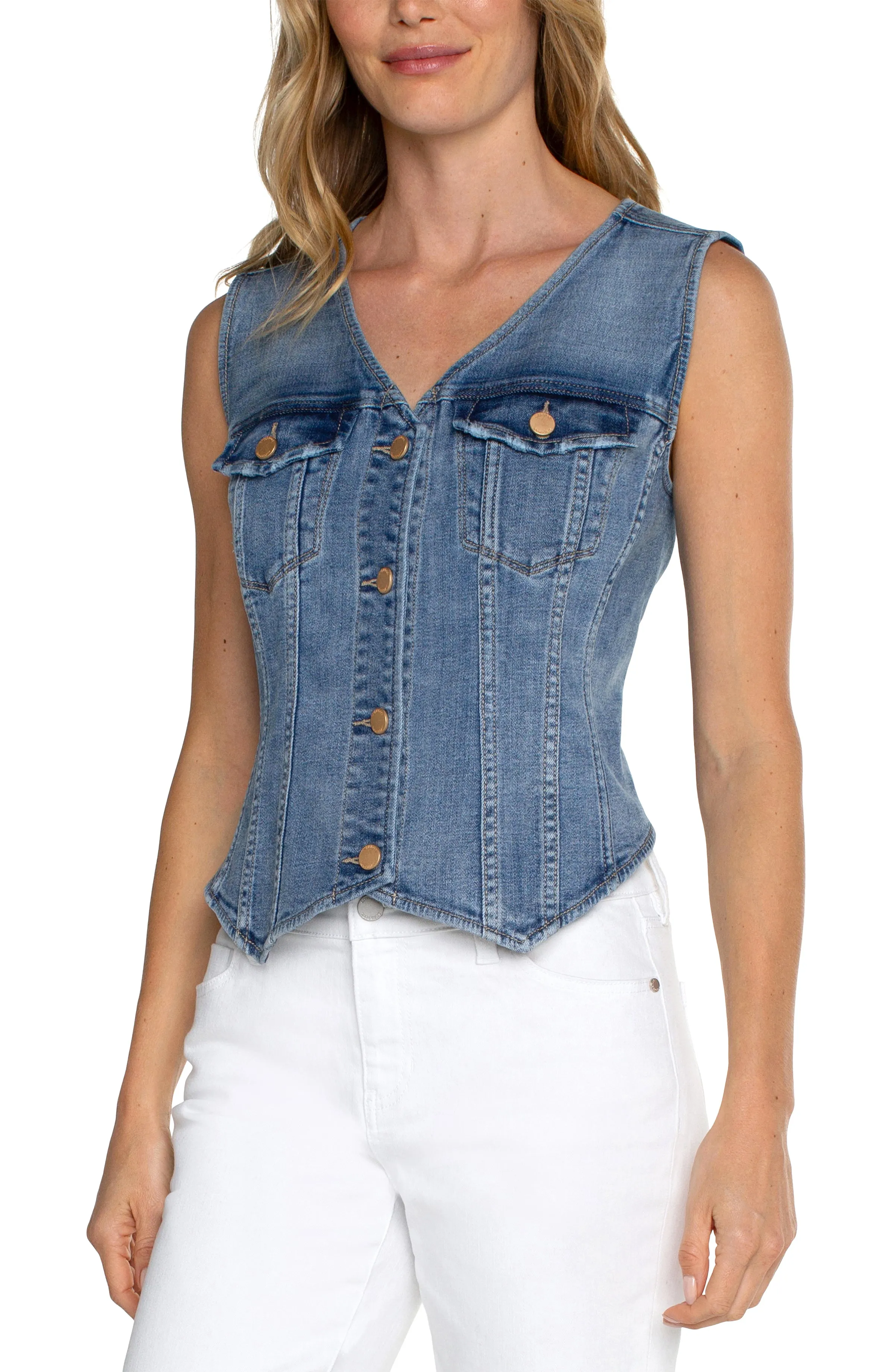 ECO TRUCKER VEST sold by Liverpool Jeans Company product image thumbnail 4