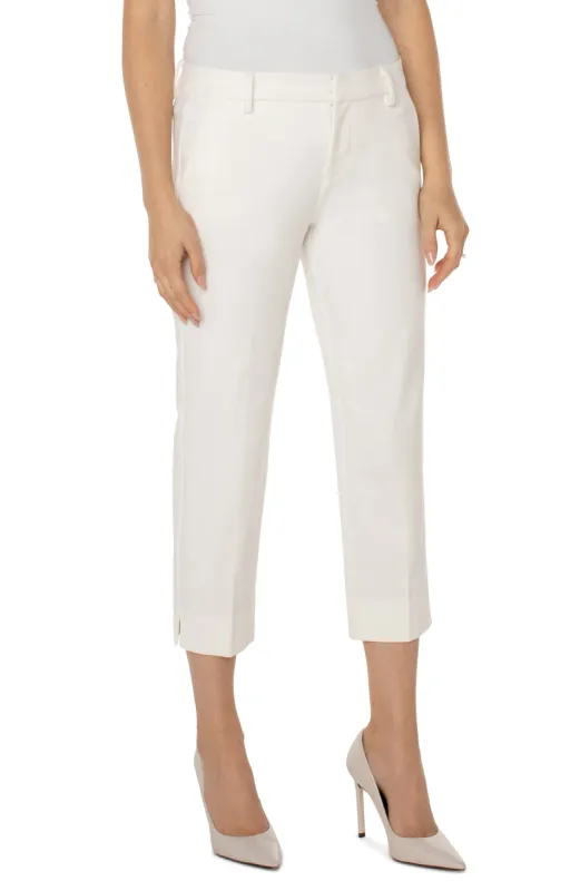 KELSEY CROP TROUSER WITH SIDE SLIT sold by Liverpool Jeans Company