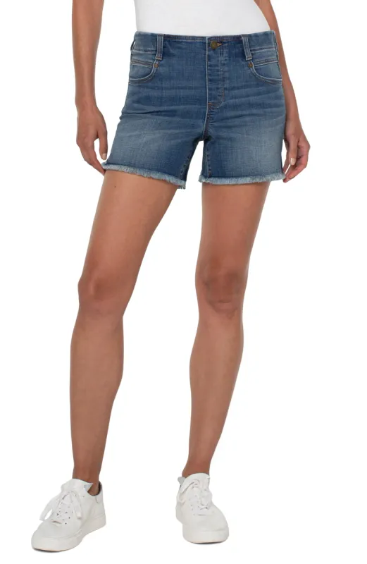 THE GIA GLIDER® SHORT WITH FRAY HEM sold by Liverpool Jeans Company