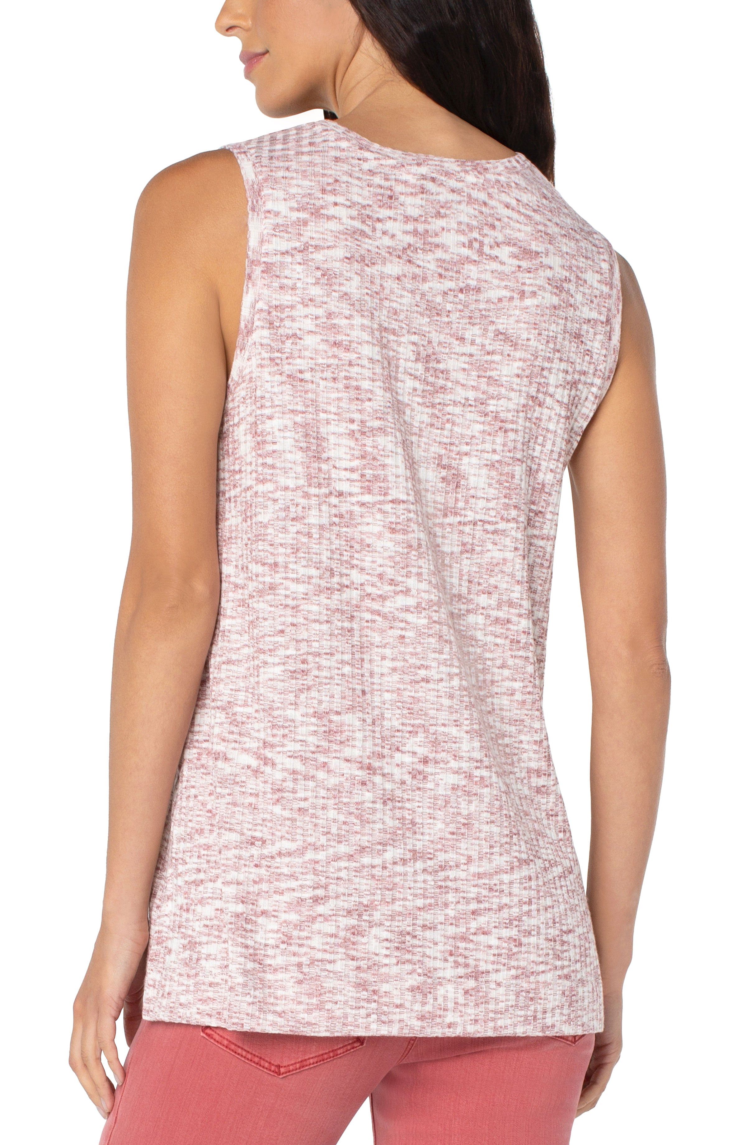 SLEEVELESS SCOOP NECK KNIT TANK sold by Liverpool Jeans Company product image thumbnail 3