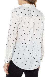 BUTTON UP WOVEN BLOUSE sold by Liverpool Jeans Company