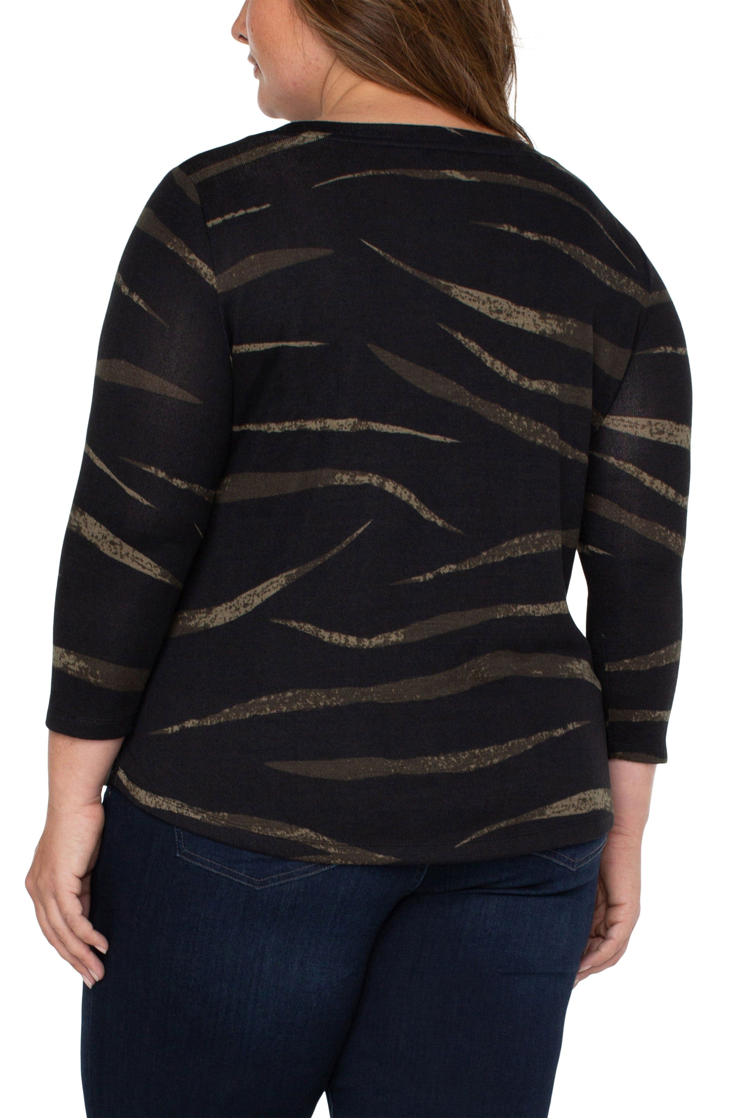 3/4 SLEEVE KNIT TEE sold by Liverpool Jeans Company product image thumbnail 2