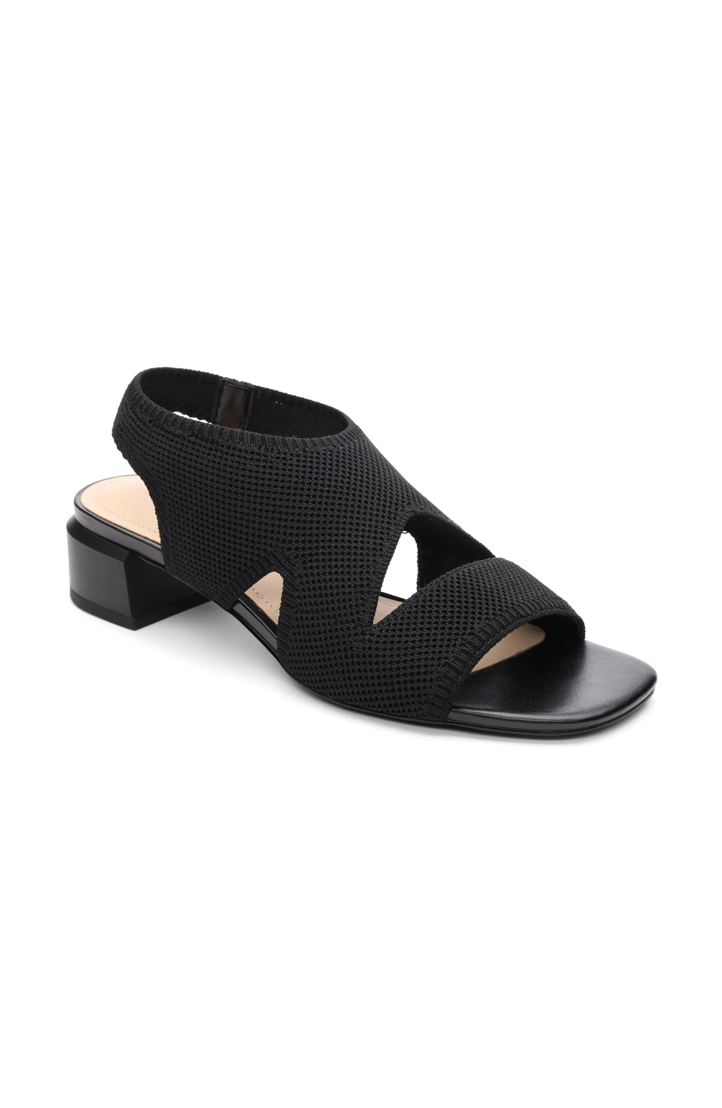 PACIFIC SLIP ON SANDAL WITH MINI BLOCK HEEL sold by Liverpool Jeans Company