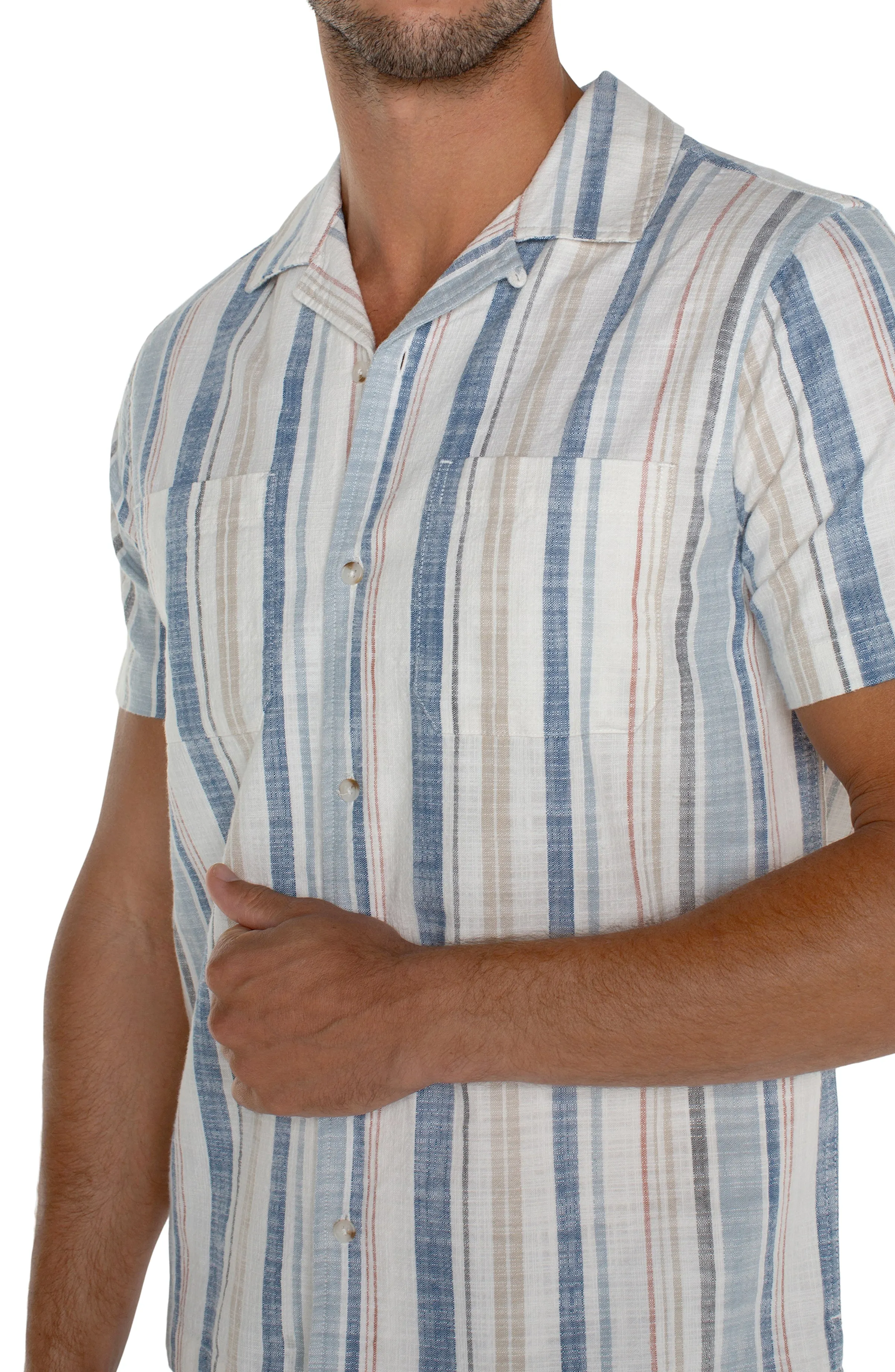 SHORT SLEEVE CAMP SHIRT sold by Liverpool Jeans Company product image thumbnail 4