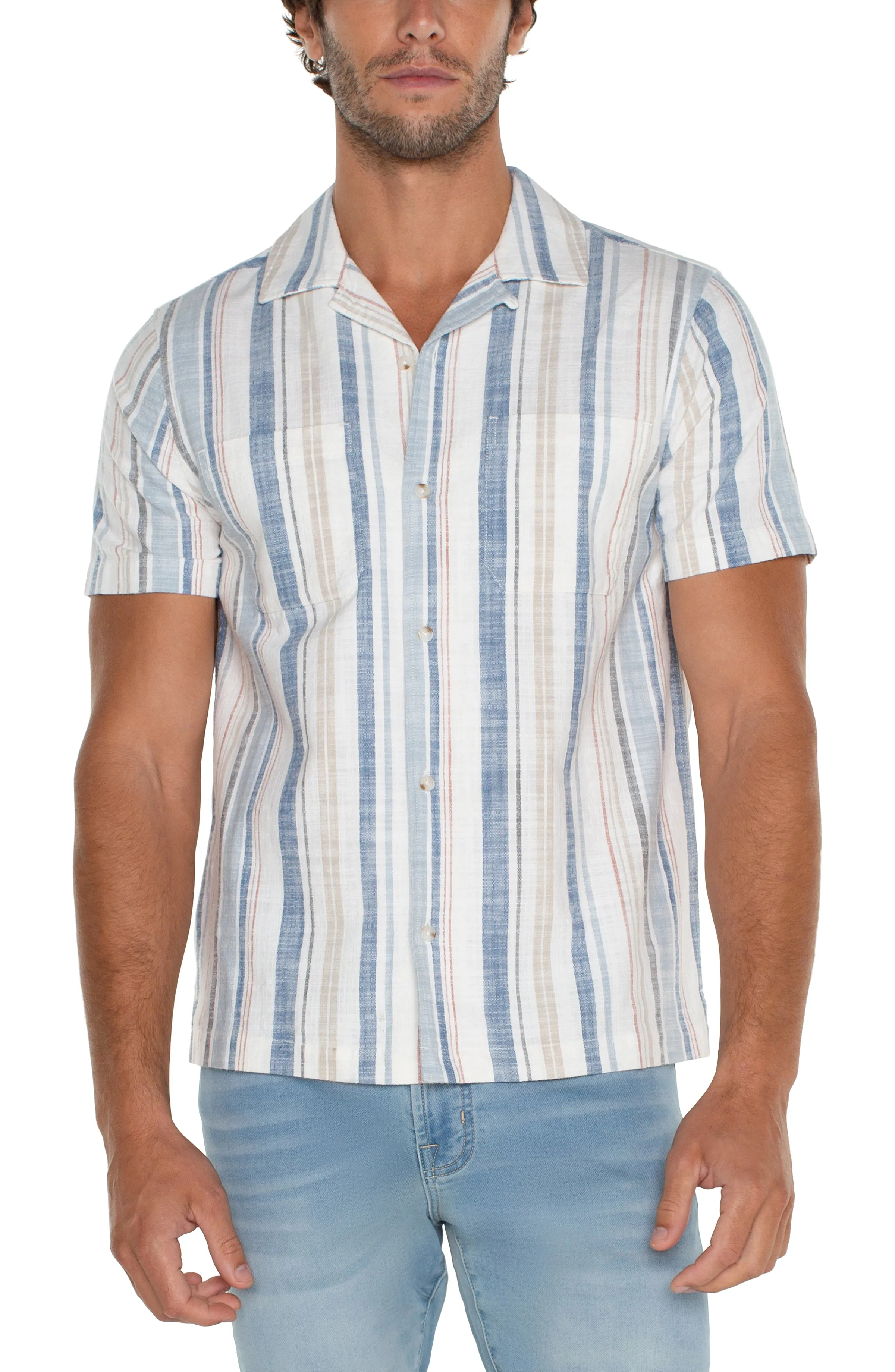 SHORT SLEEVE CAMP SHIRT sold by Liverpool Jeans Company