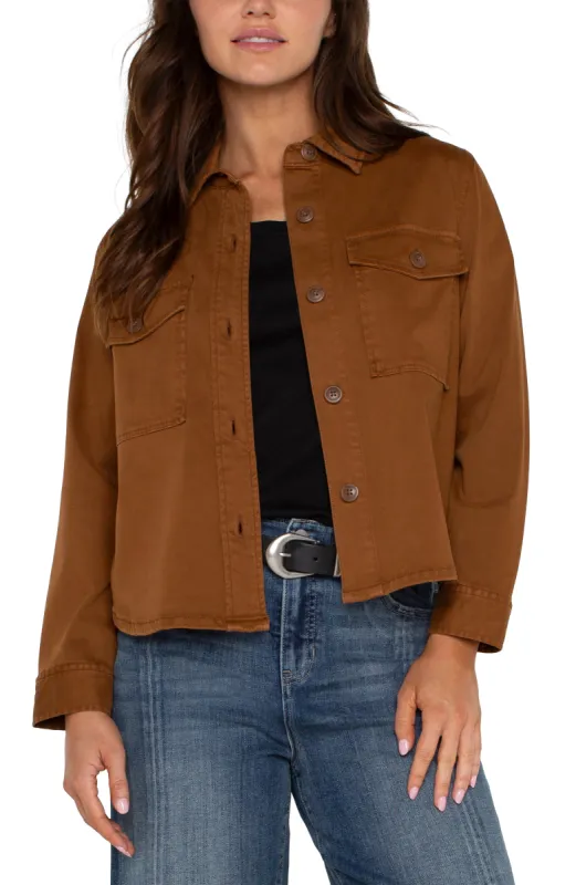 CROPPED SHIRT JACKET sold by Liverpool Jeans Company
