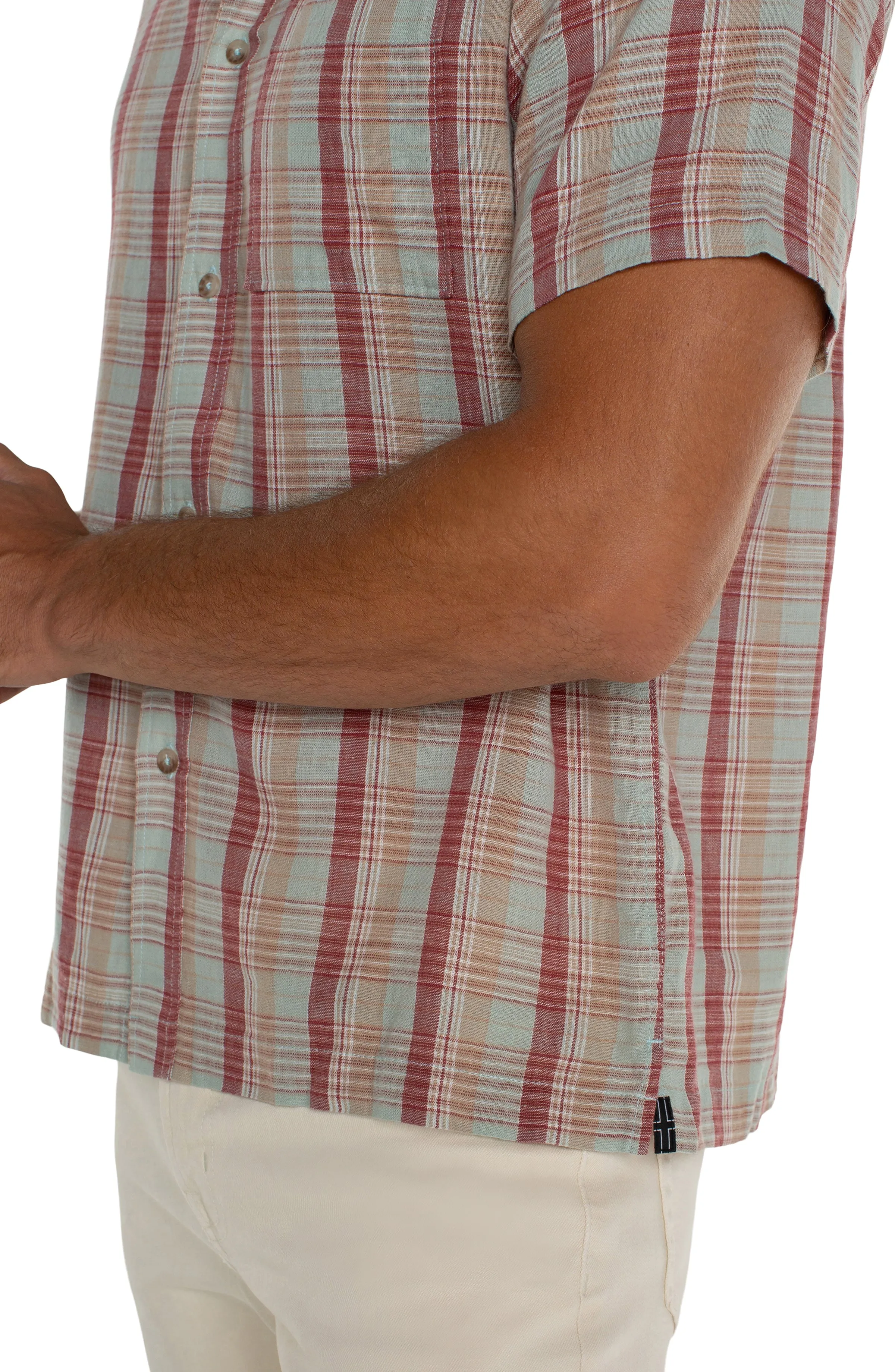 BUTTON UP SHORT SLEEVE SHIRT sold by Liverpool Jeans Company product image thumbnail 3