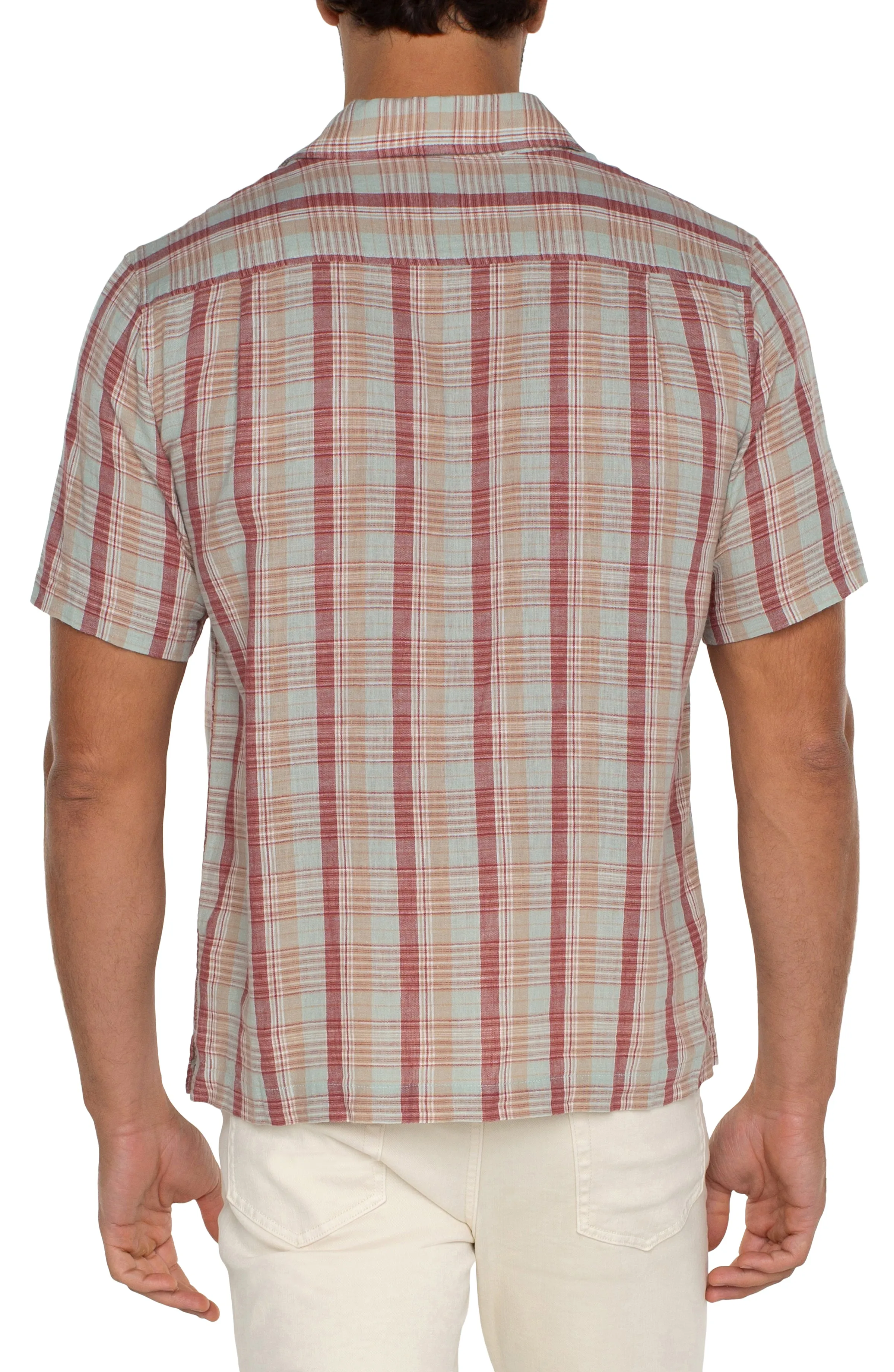 BUTTON UP SHORT SLEEVE SHIRT sold by Liverpool Jeans Company product image thumbnail 2