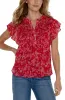 DOUBLE LAYER FLUTTER SLEEVE BLOUSE sold by Liverpool Jeans Company