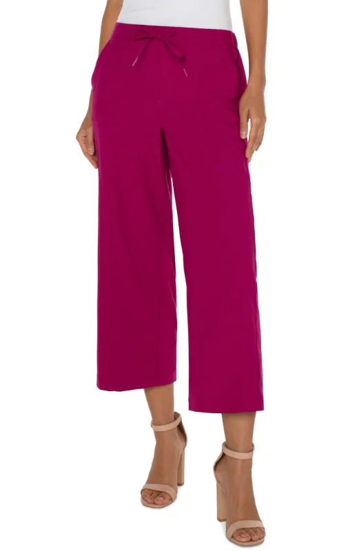 PULL-ON WIDE LEG CROP TROUSER sold by Liverpool Jeans Company