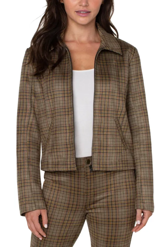 ZIP FRONT COLLARED JACKET sold by Liverpool Jeans Company