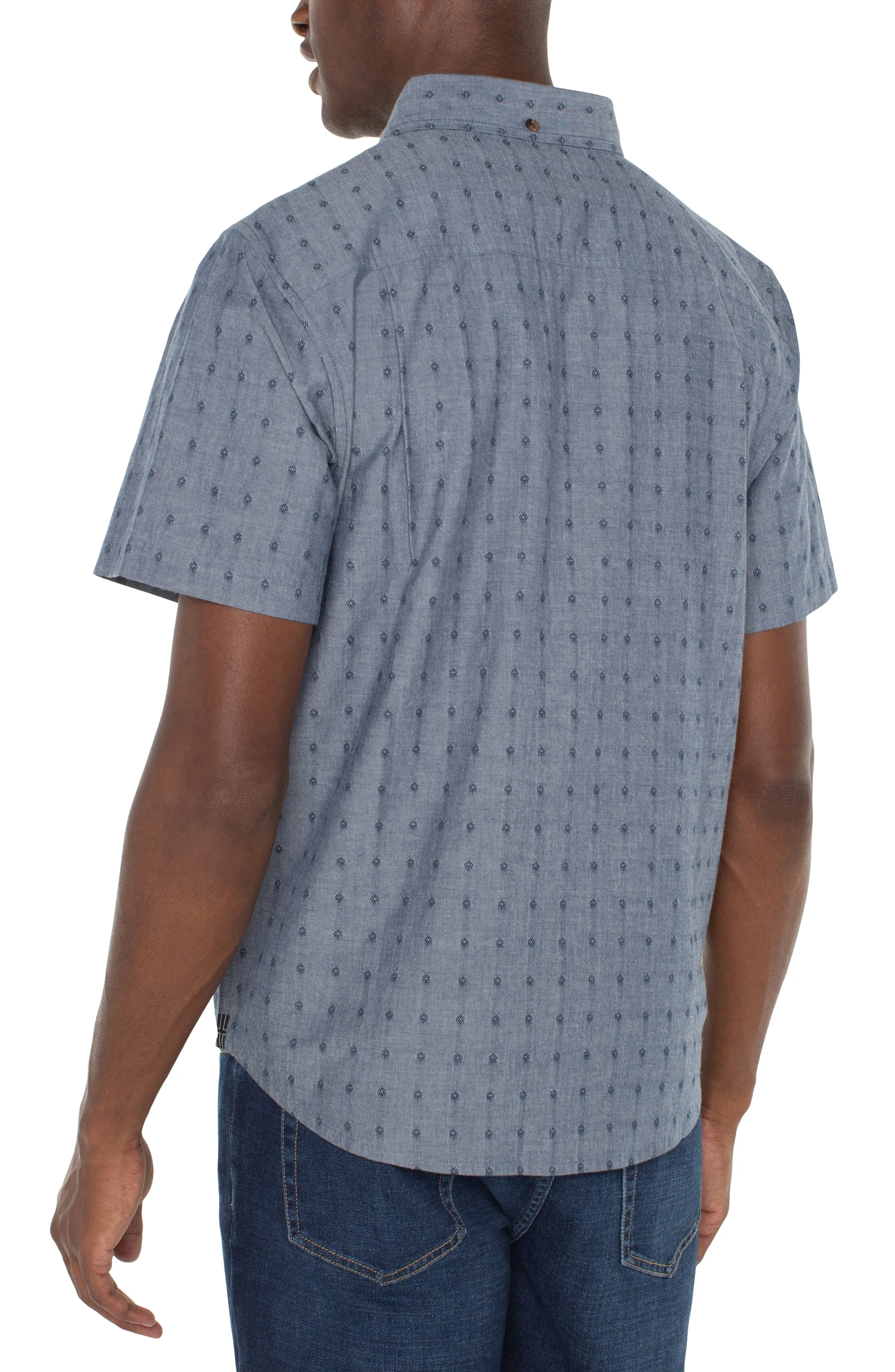BUTTON UP SHORT SLEEVE SHIRT sold by Liverpool Jeans Company product image thumbnail 2