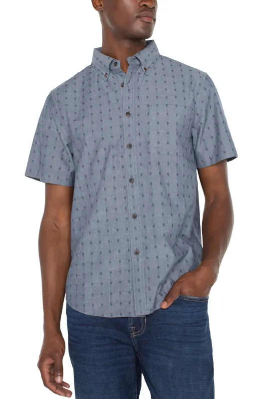 BUTTON UP SHORT SLEEVE SHIRT sold by Liverpool Jeans Company